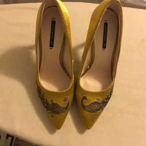 Zara Peacock stilettos